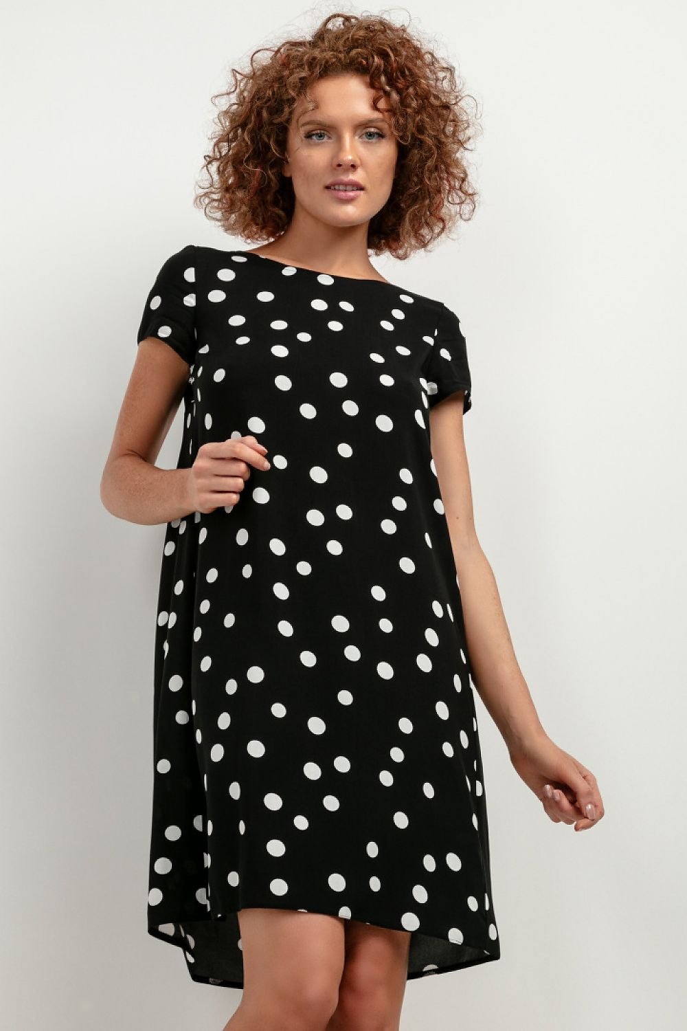 TEEK - Printed Shift Day Dress DRESS TEEK MH black L 