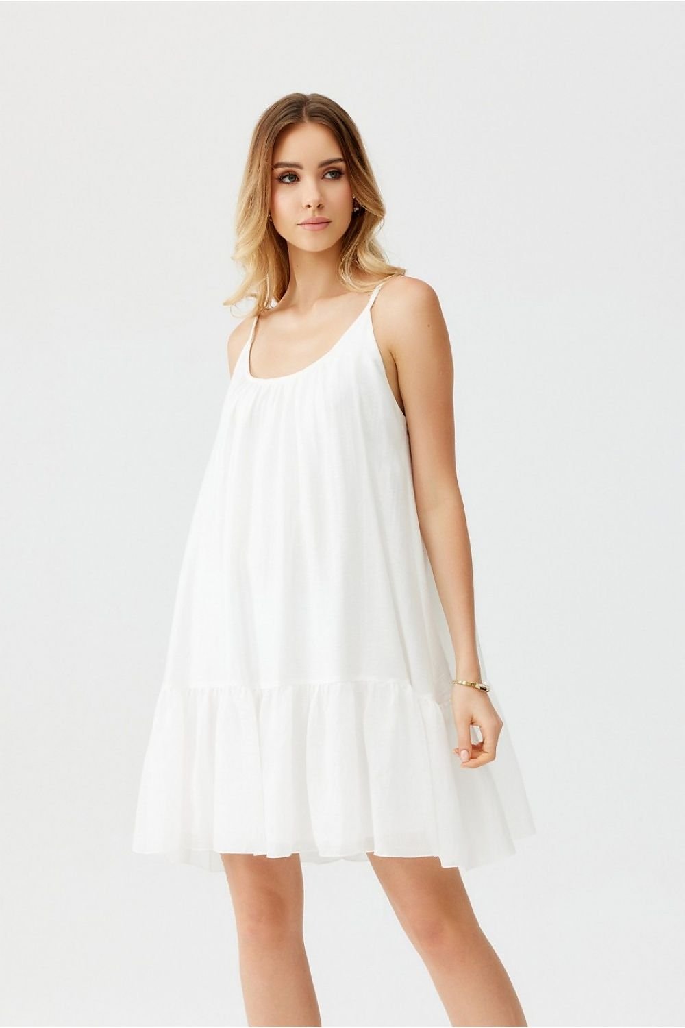 TEEK - Ruffle Layered Bottom Tank Dress DRESS TEEK MH   