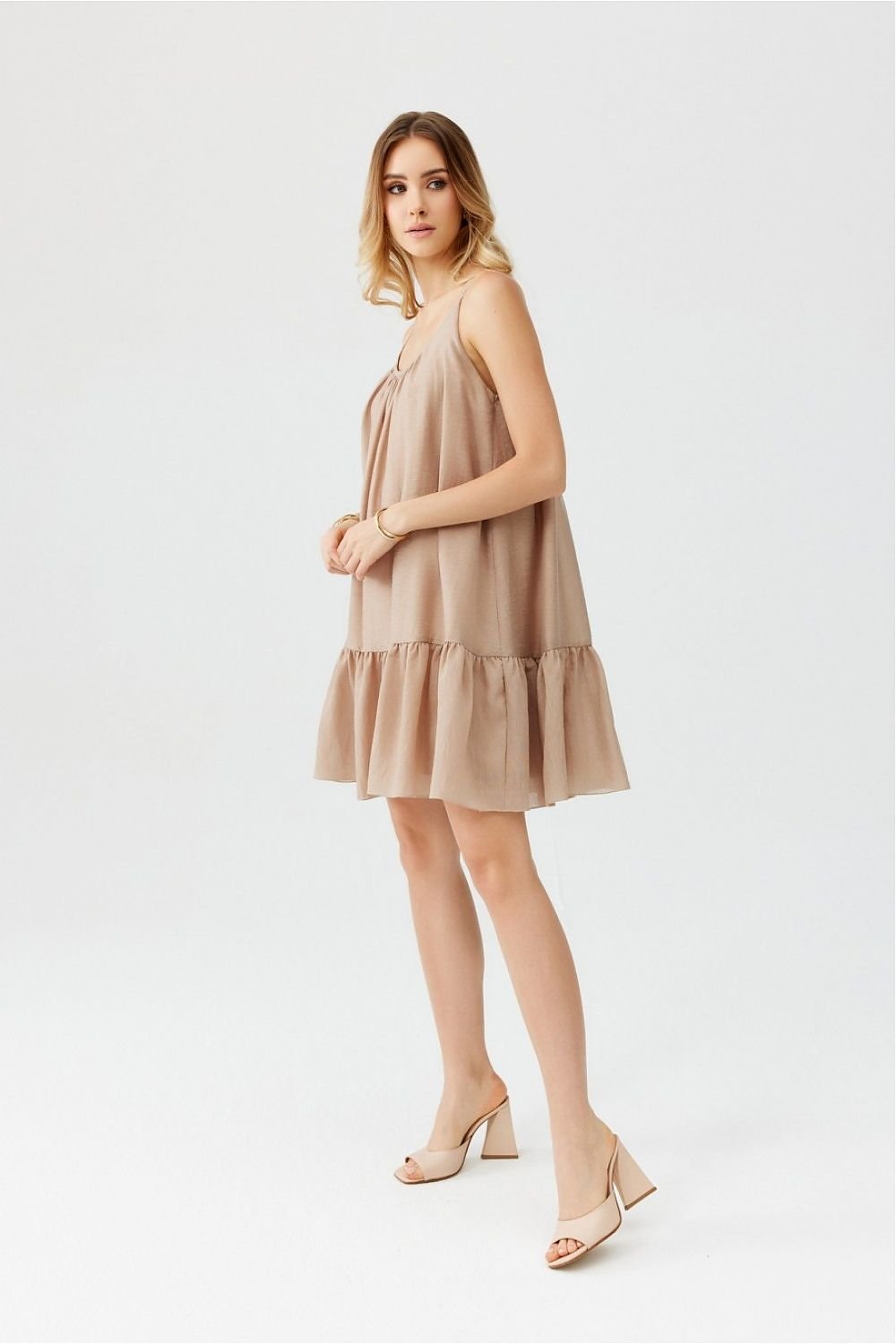 TEEK - Ruffle Layered Bottom Tank Dress DRESS TEEK MH   