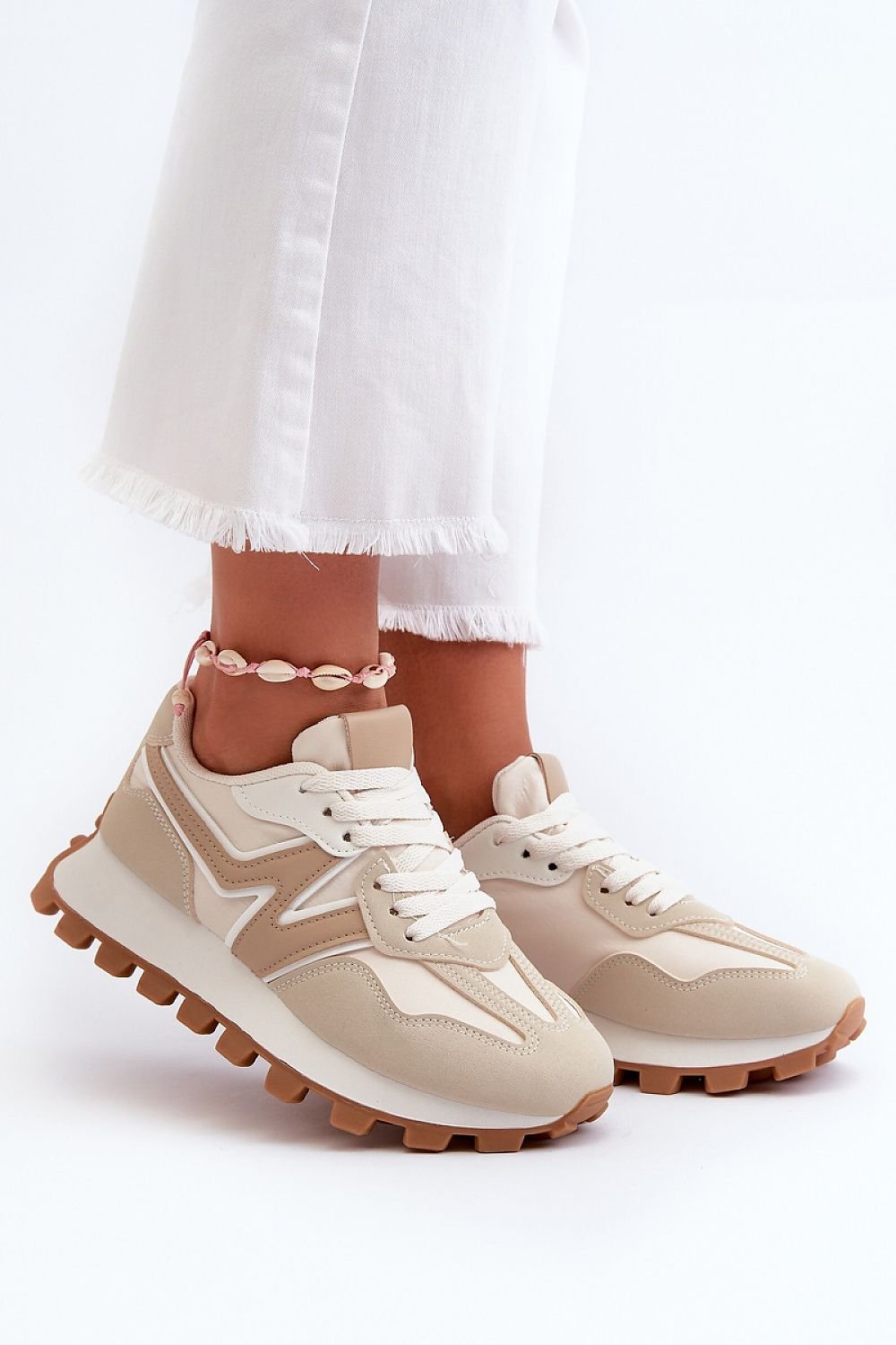 TEEK - Natural Base Laced Sneakers SHOES TEEK MH   