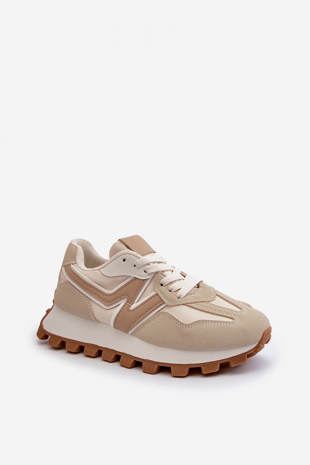 TEEK - Natural Base Laced Sneakers SHOES TEEK MH beige 5.5 