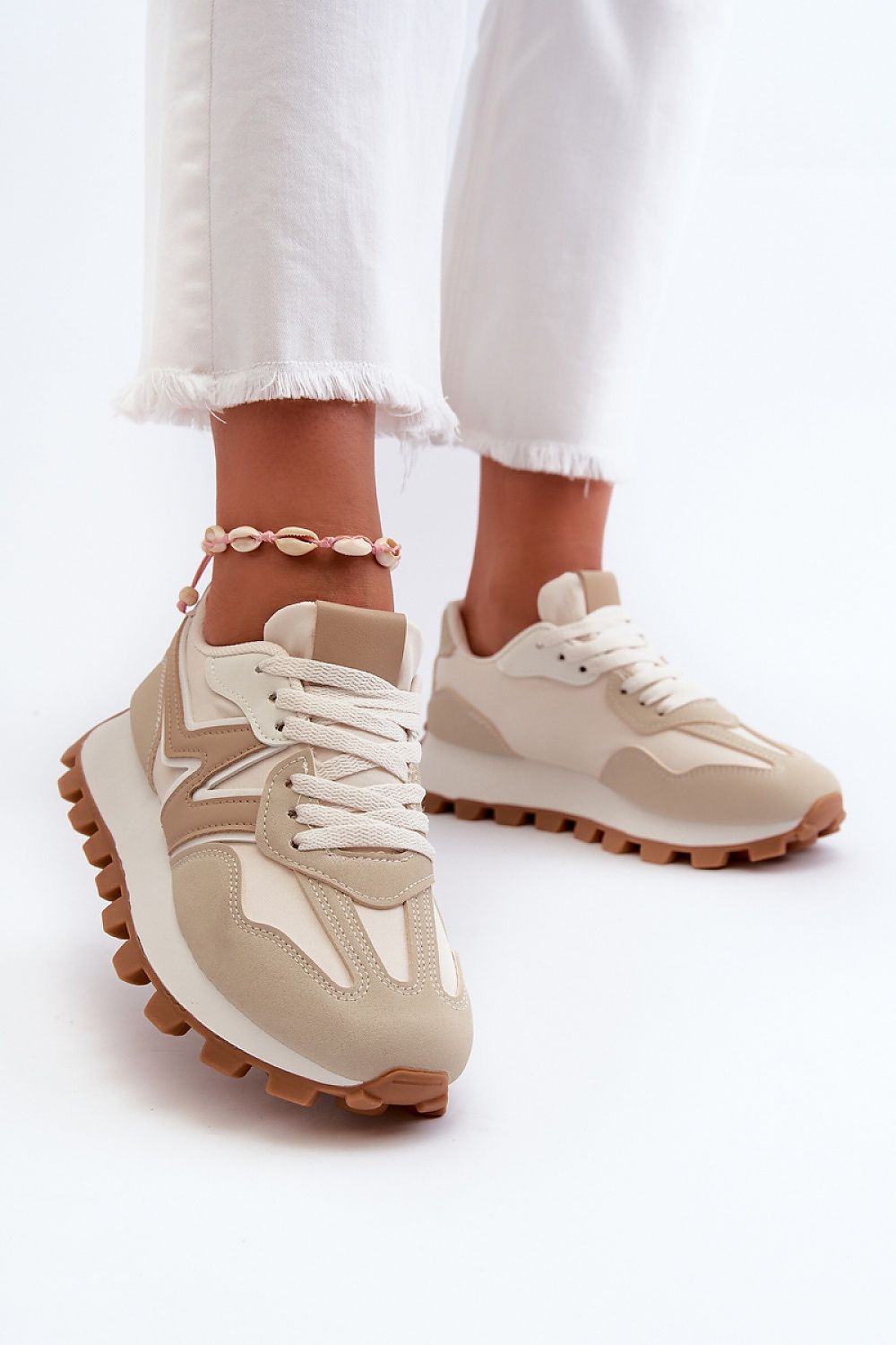 TEEK - Natural Base Laced Sneakers SHOES TEEK MH   