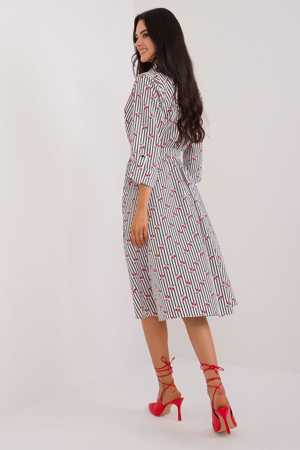 TEEK - Buttoned Down Patterned Pocketed Shirt Dress DRESS TEEK MH   