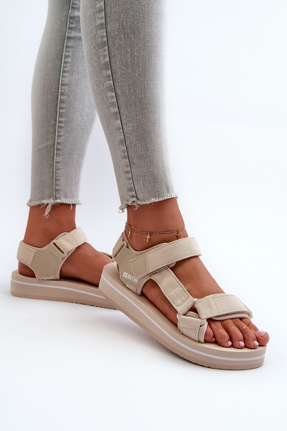 TEEK - Beige Jointed Stroll Sandals SHOES TEEK MH   