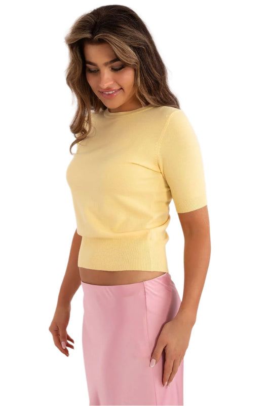 TEEK - Crew Neck Short Sleeve Sweater TOPS TEEK MH   