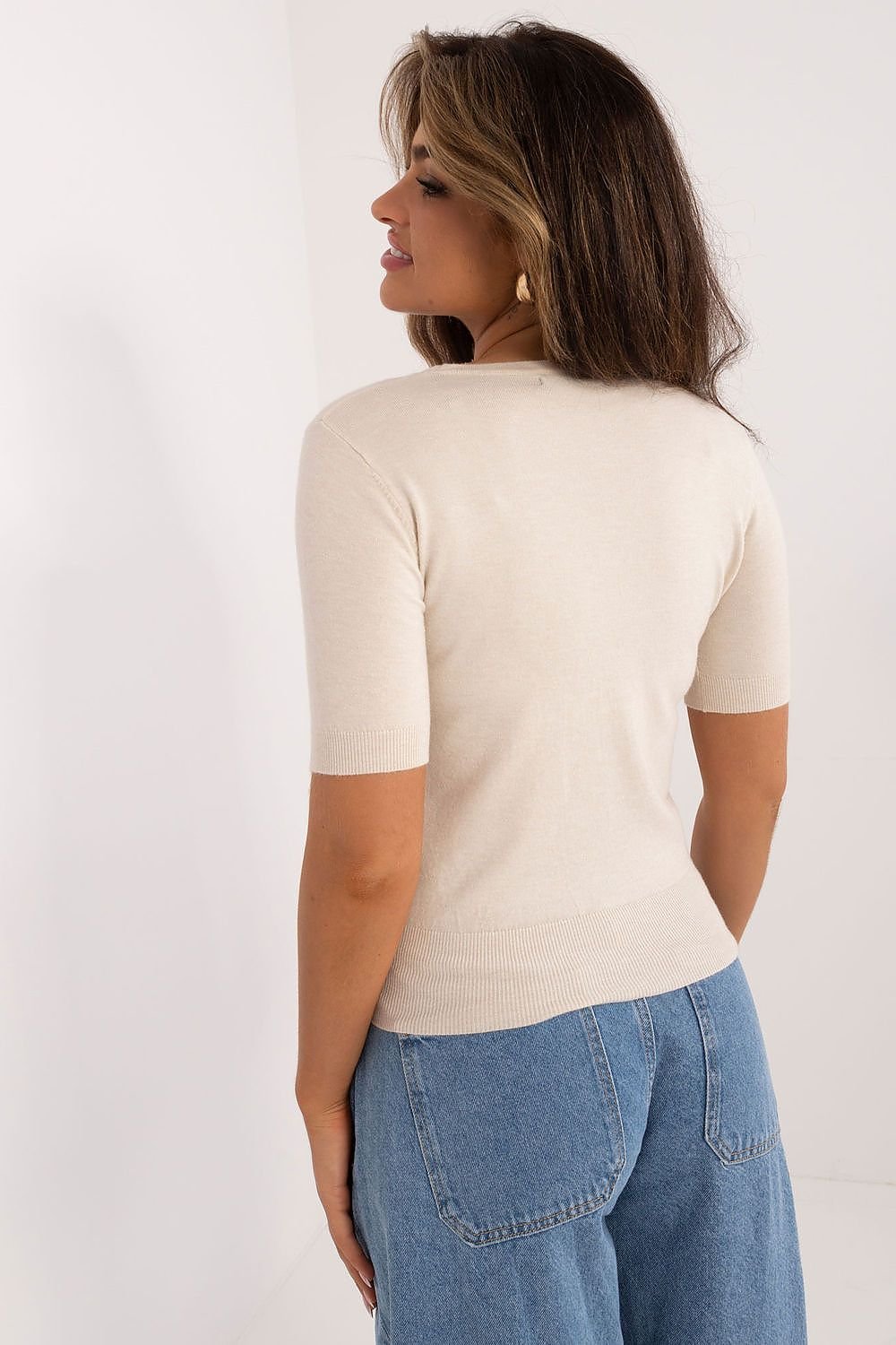 TEEK - Crew Neck Short Sleeve Sweater TOPS TEEK MH   