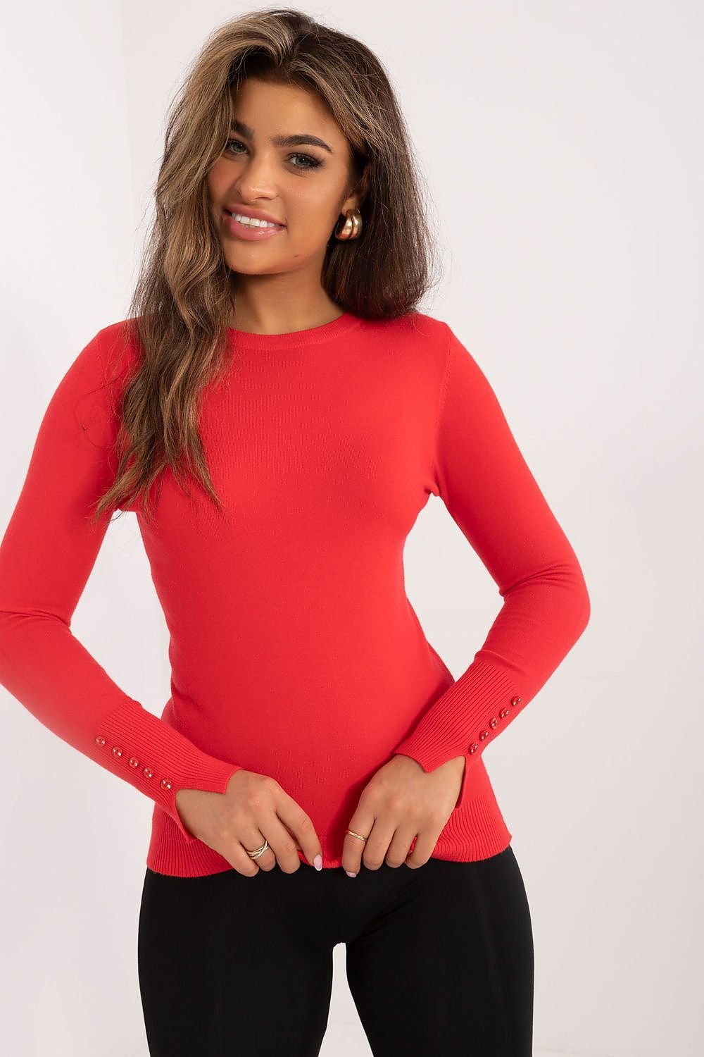 TEEK - Button Wrist Sweater TOPS TEEK MH red S/M 