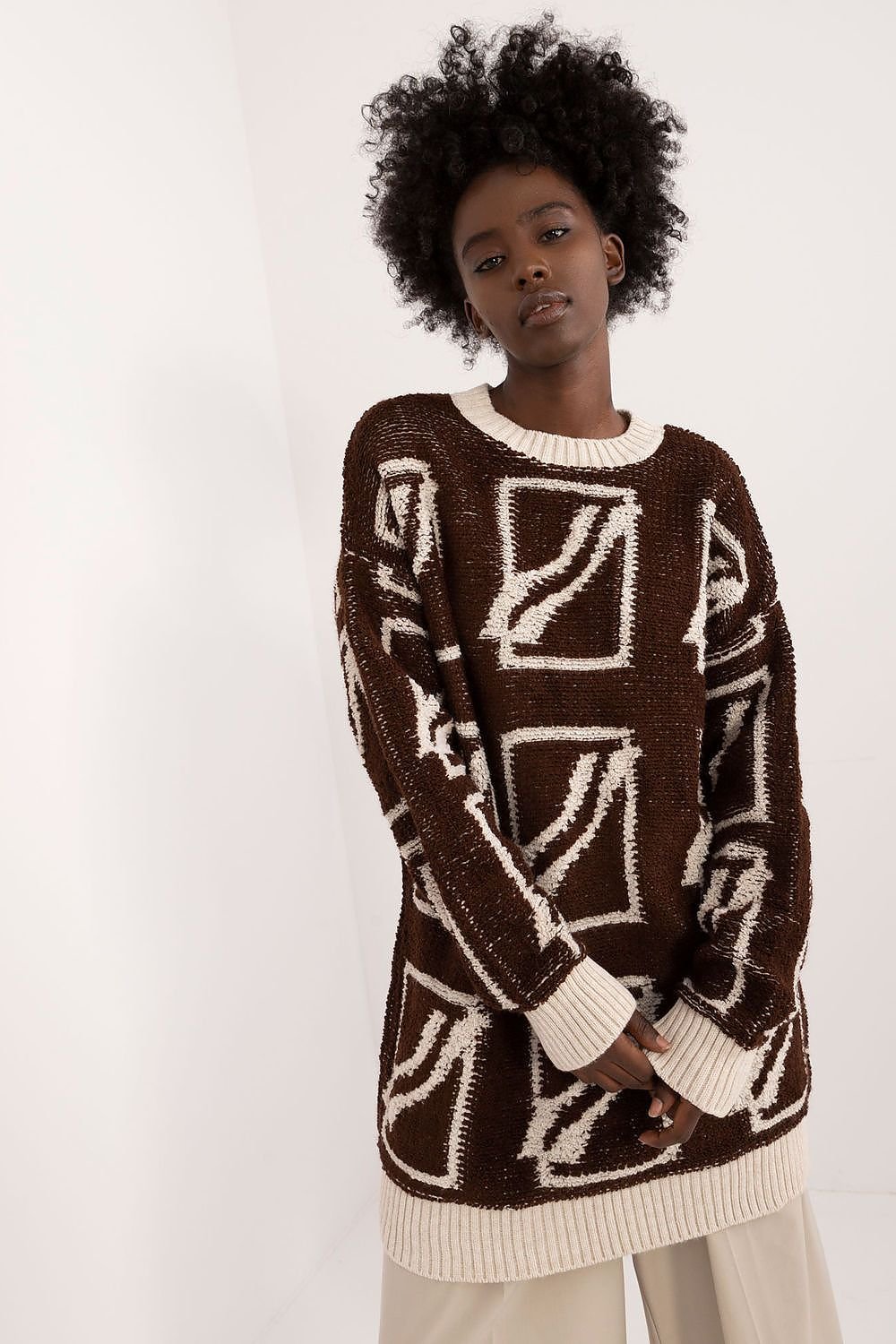 TEEK - Squared Slide Sweater SWEATER TEEK MH brown 2 One Size 