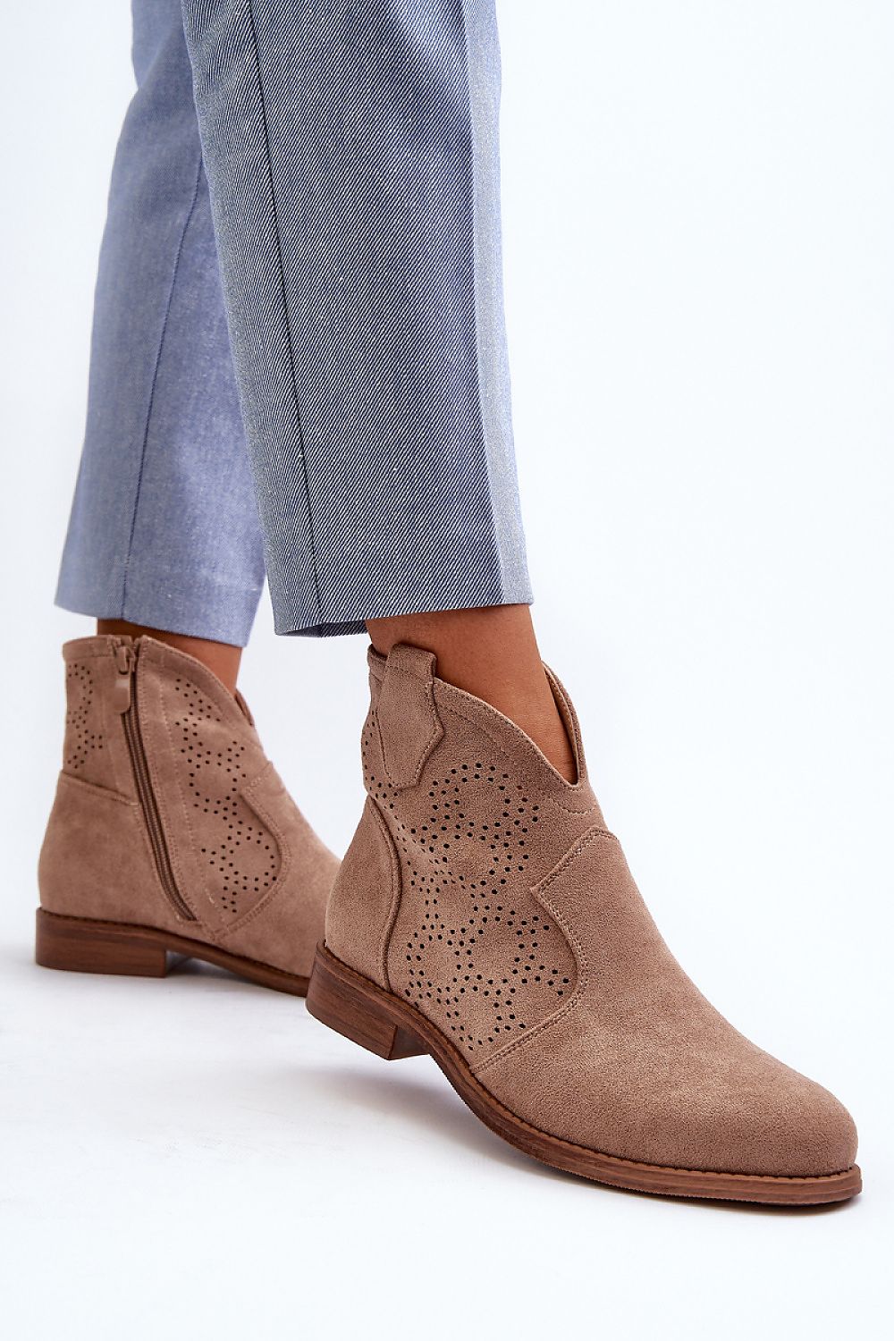 TEEK - Suede Standard Ankle Booties SHOES TEEK MH   