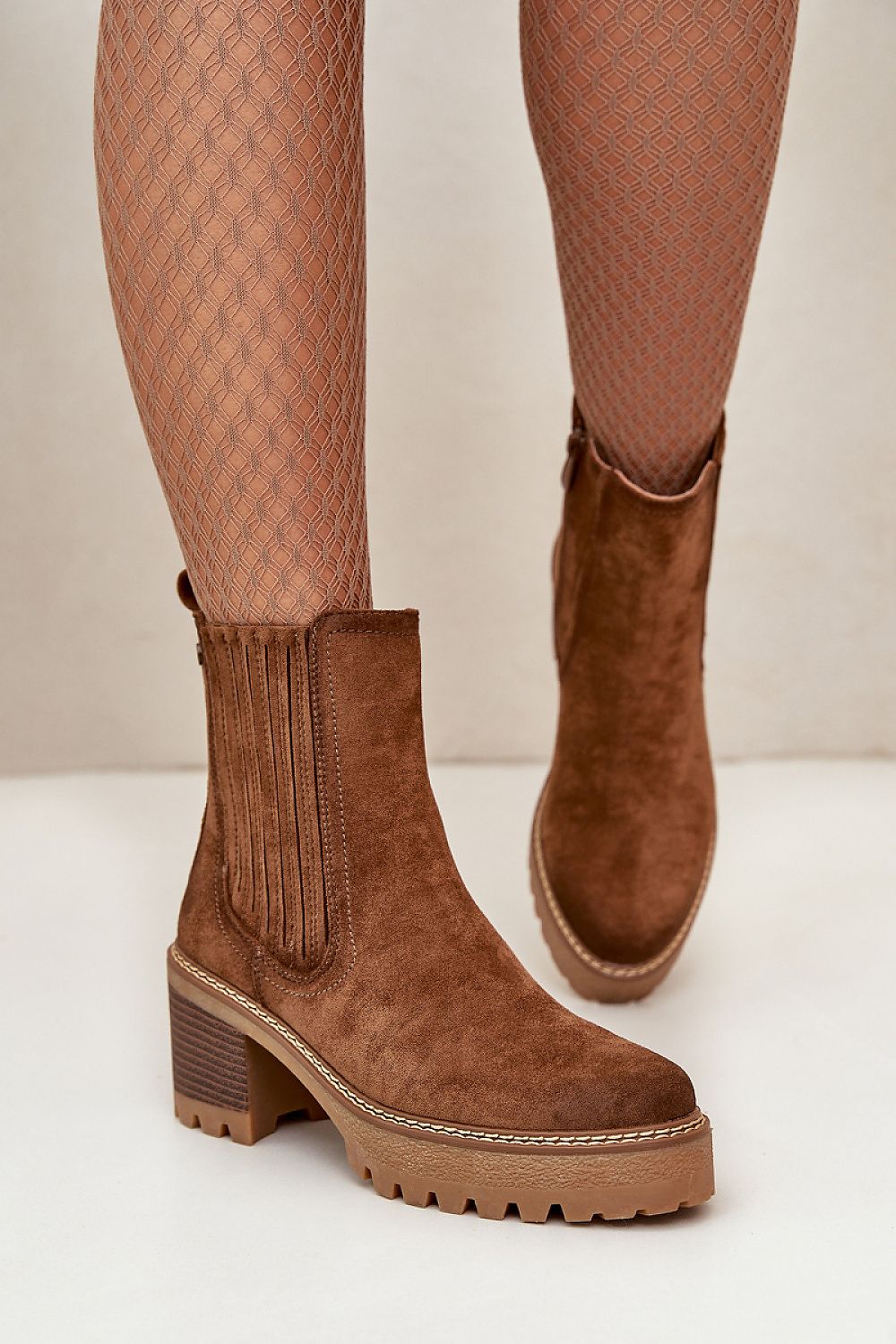 TEEK - Suede Style Heeled Boots SHOES TEEK MH   