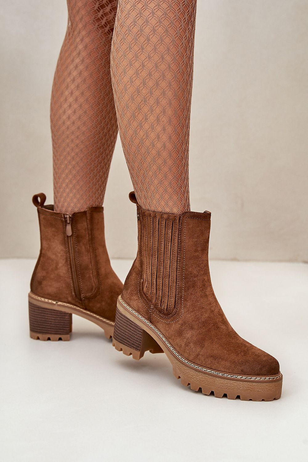 TEEK - Suede Style Heeled Boots SHOES TEEK MH   