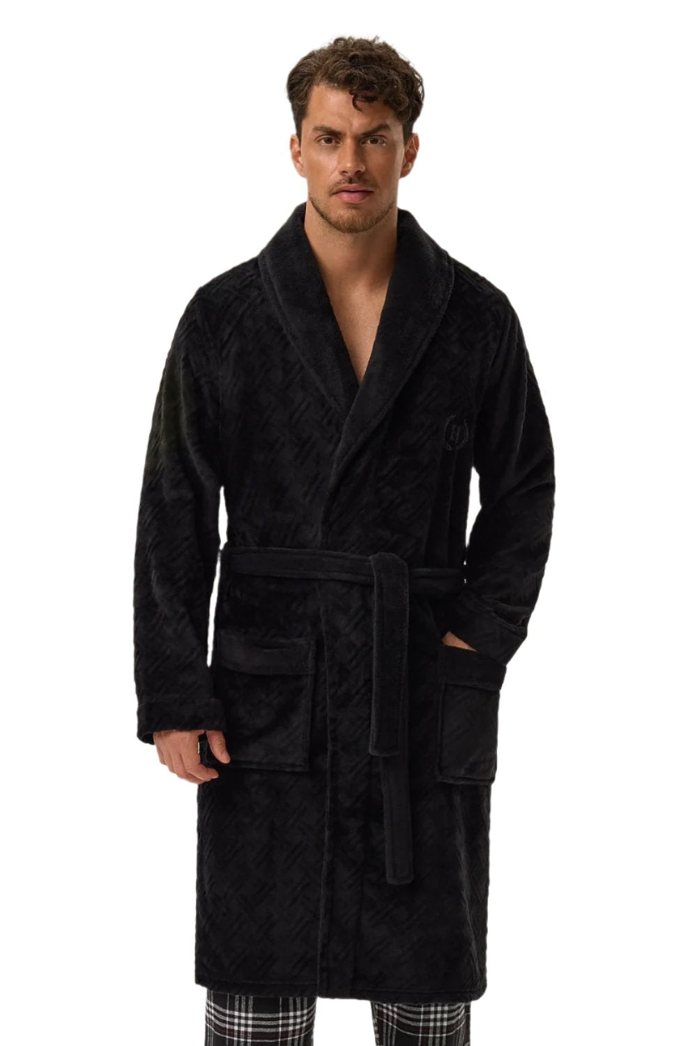 TEEK - Mens Black Home Bathrobe ROBE TEEK MH M  