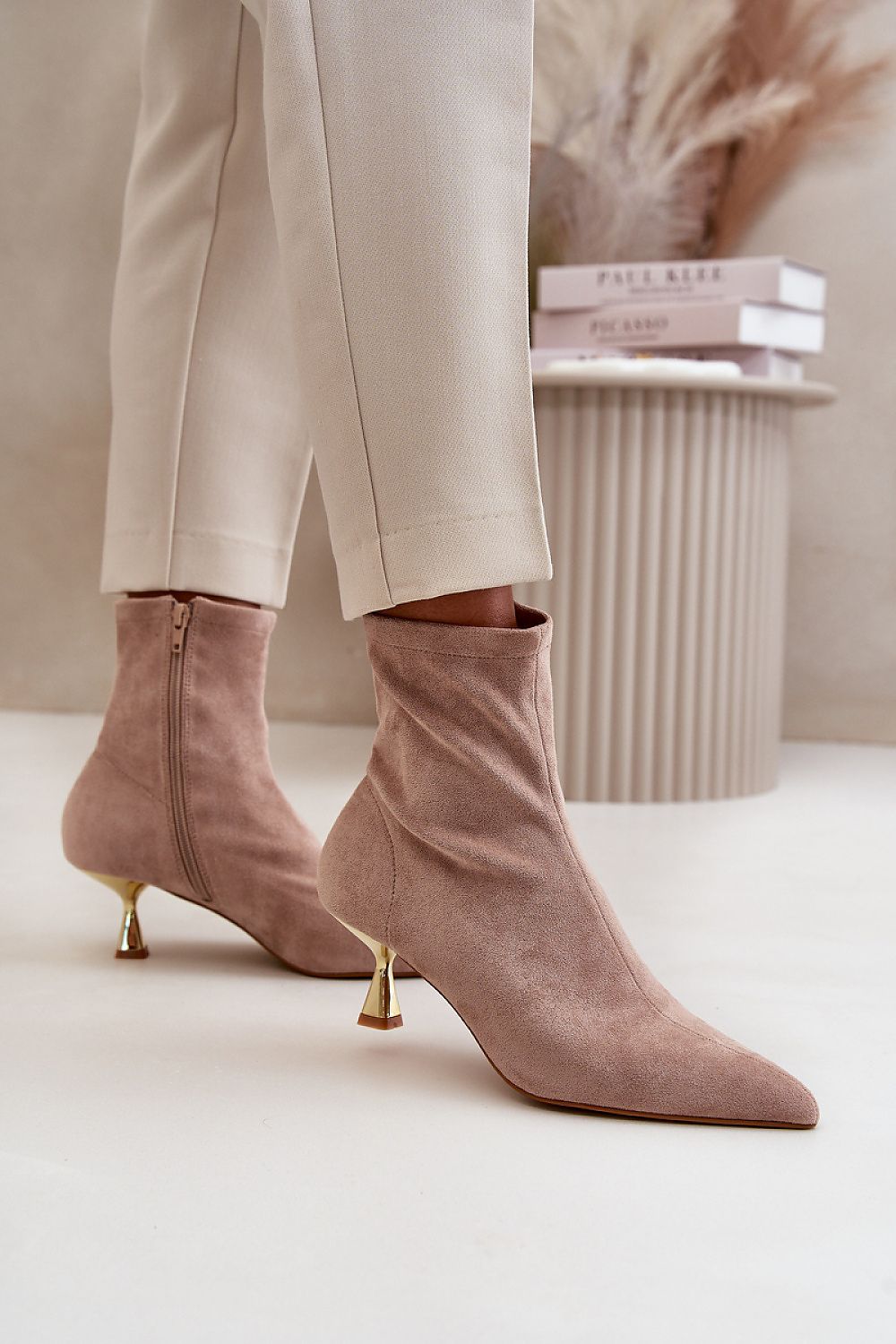 TEEK - Pinchee Heel Boots SHOES TEEK MH beige 6.5 