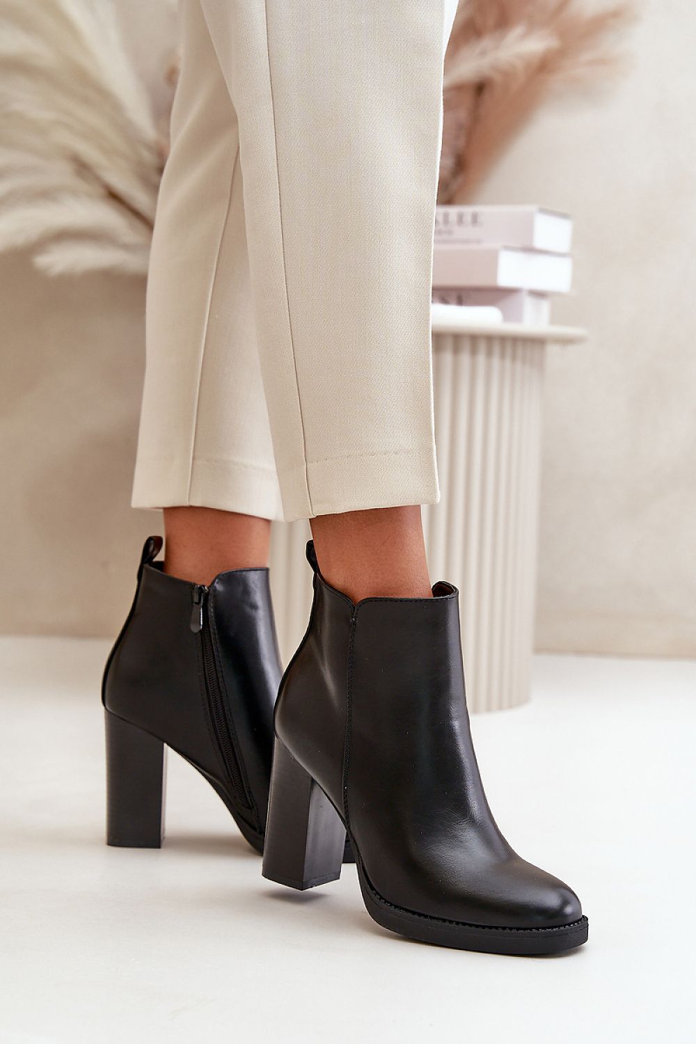 TEEK - Black Block Heel Boots SHOES TEEK MH   