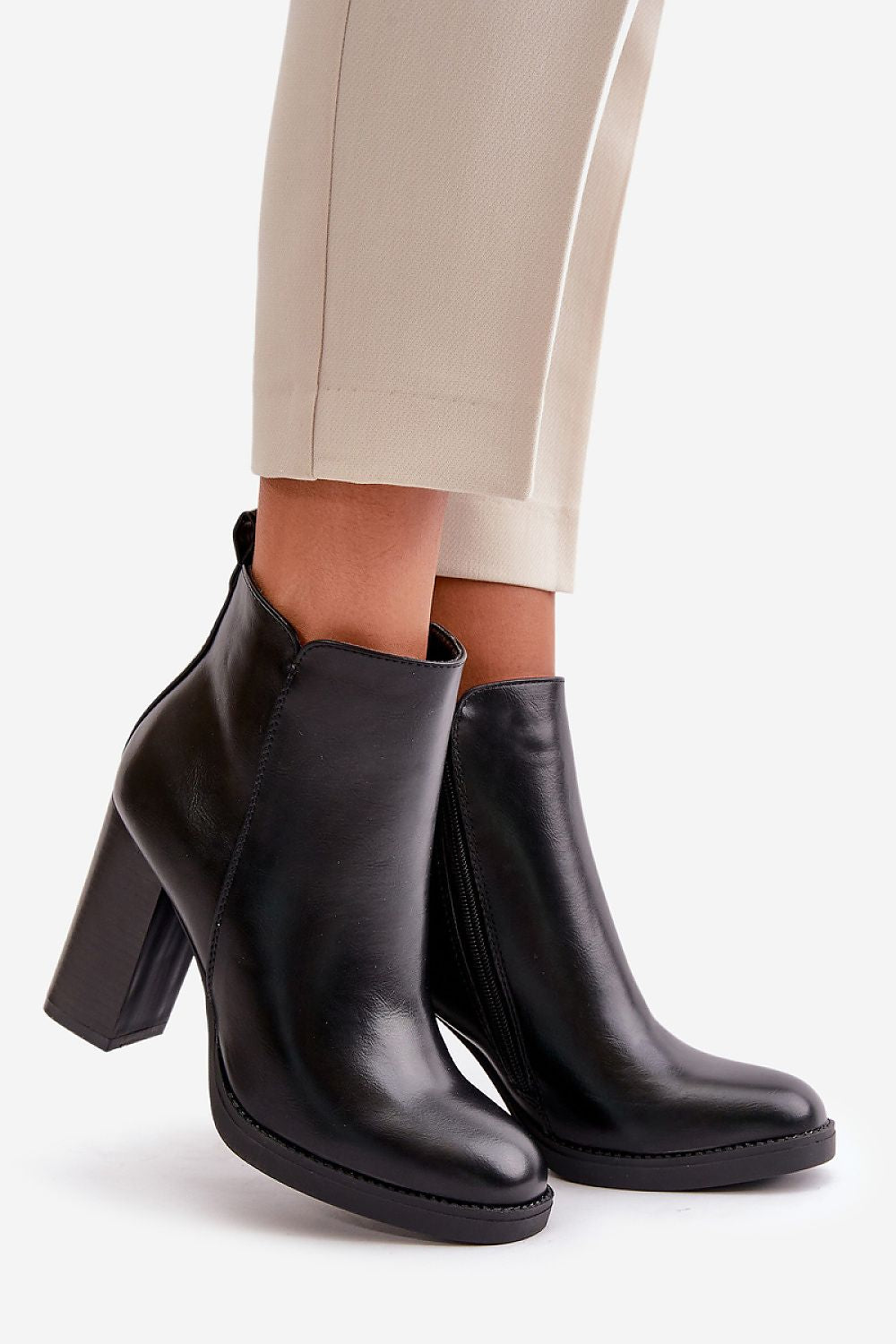 TEEK - Black Block Heel Boots SHOES TEEK MH   