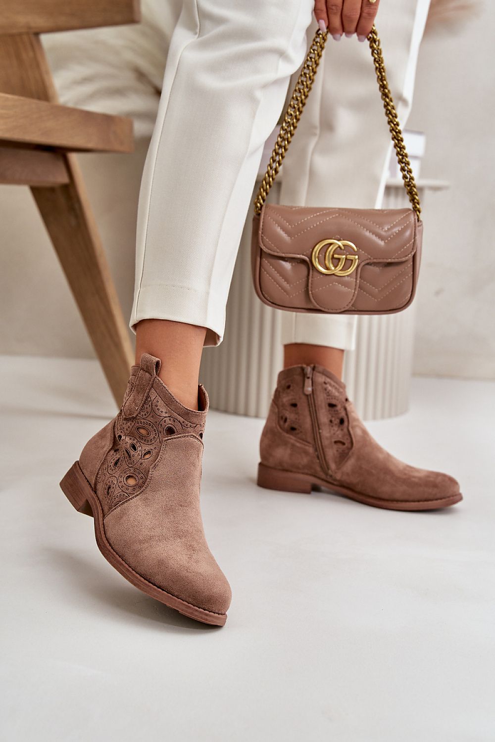 TEEK - Suede Side Design Ankle Boots SHOES TEEK MH brown 2 7.5 