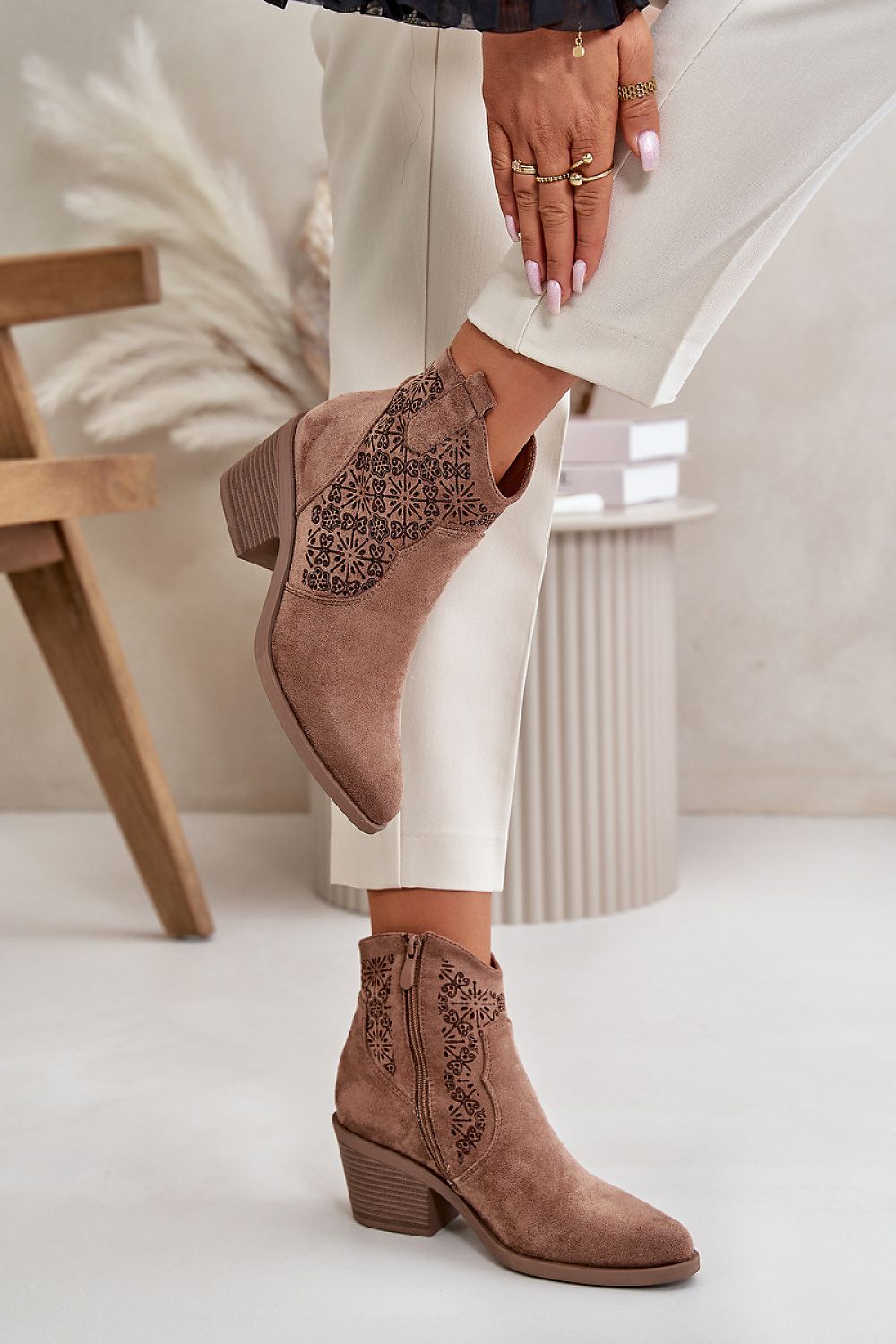 TEEK - Heeled Suede Ankle Boots SHOES TEEK MH   