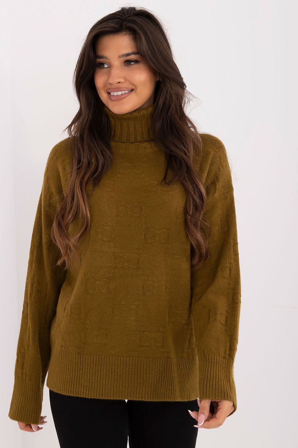 TEEK - Reserved Knitted Turtleneck SWEATER TEEK MH green one-size-fits-all 