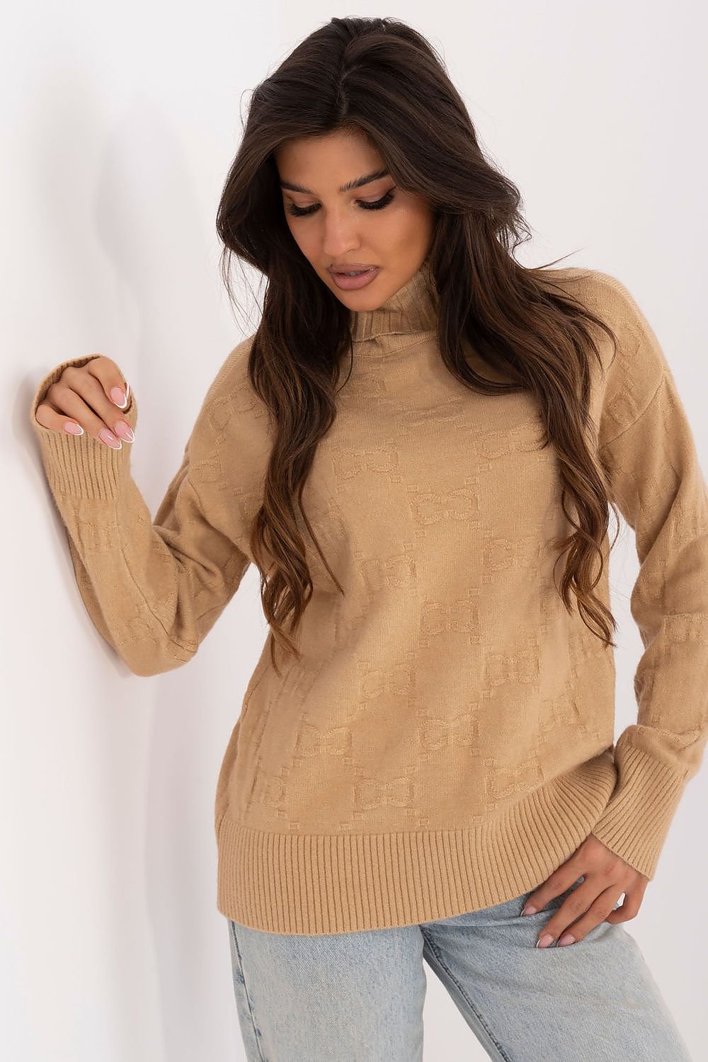 TEEK - Reserved Knitted Turtleneck SWEATER TEEK MH brown one-size-fits-all 