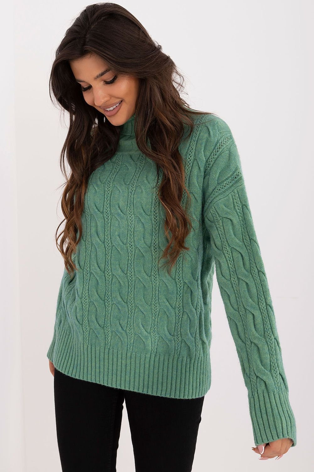 TEEK - Knitted Textured Turtleneck SWEATER TEEK MH   