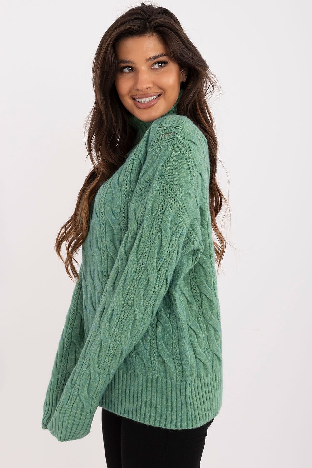 TEEK - Knitted Textured Turtleneck SWEATER TEEK MH   