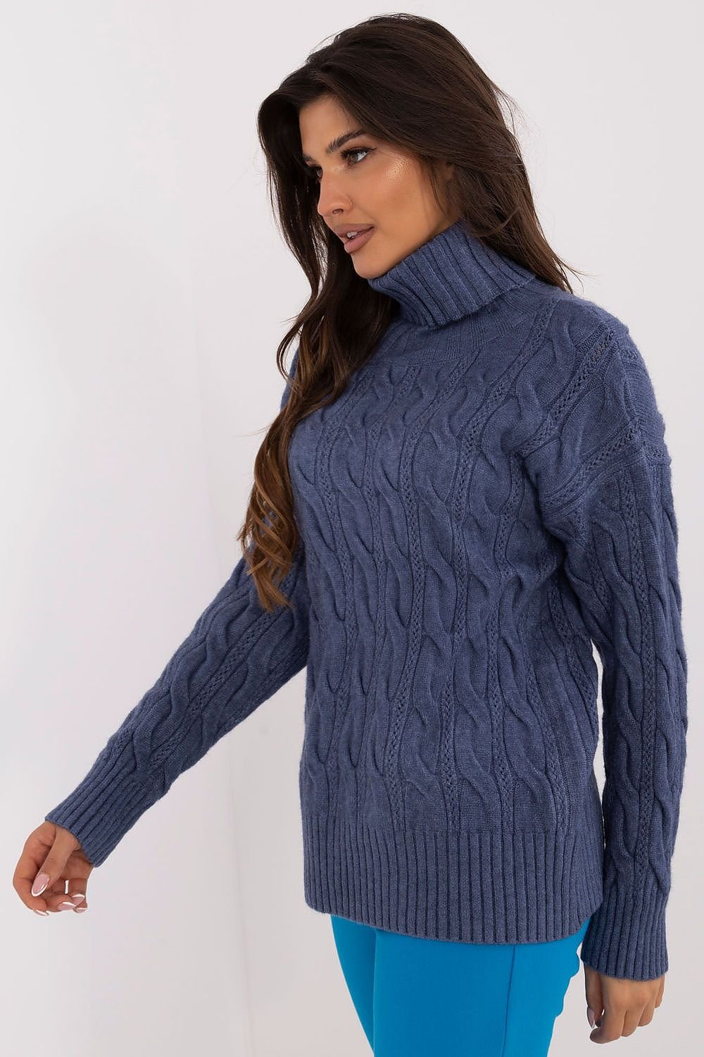 TEEK - Knitted Textured Turtleneck SWEATER TEEK MH   