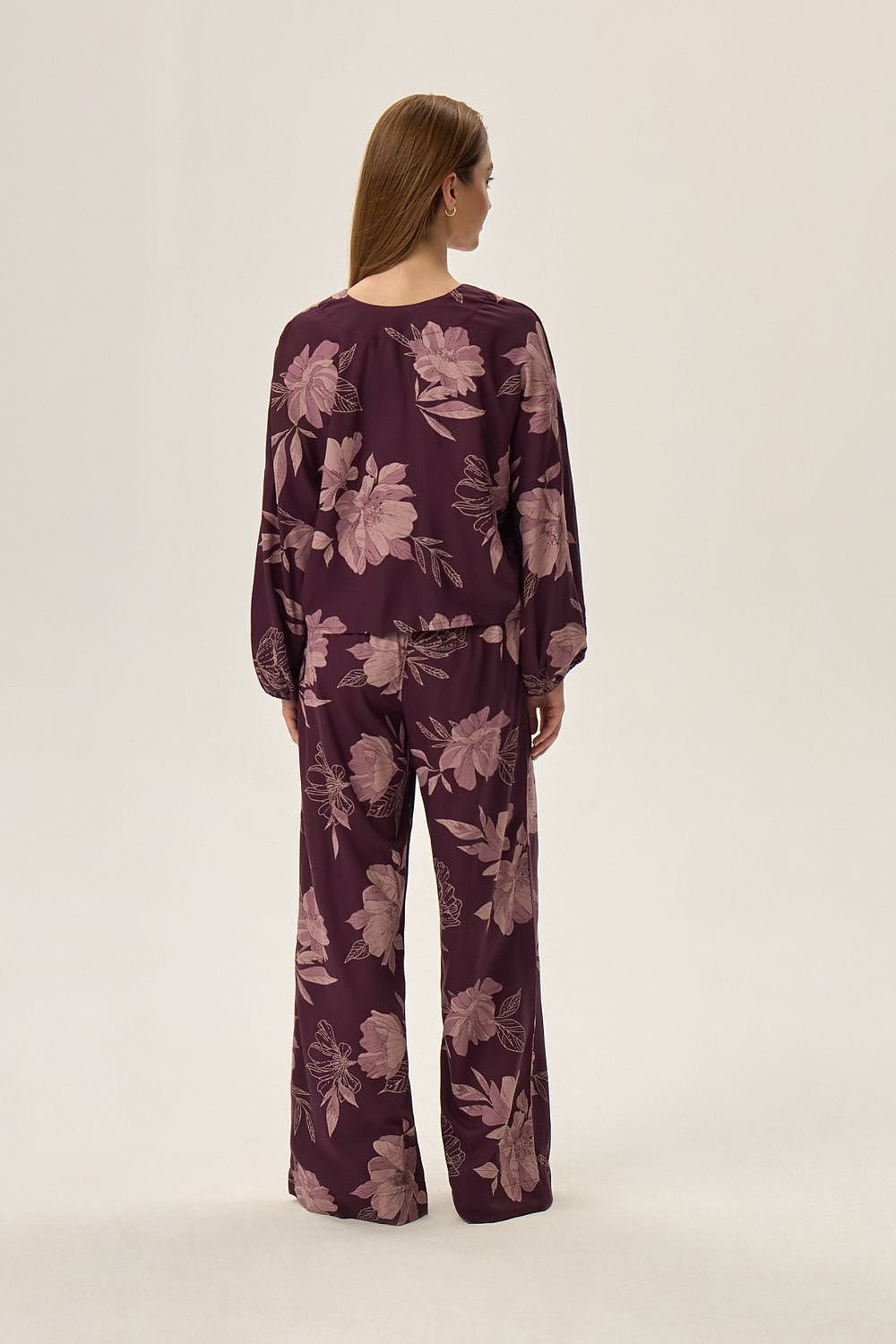 TEEK - Floral Button Top Pants Pyjama Set SLEEPWEAR TEEK MH   