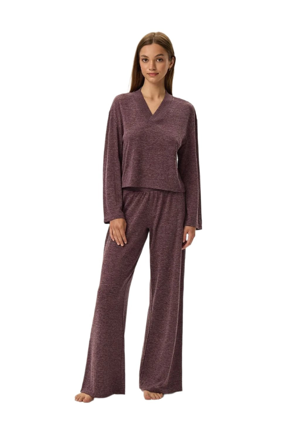 TEEK - Violet Casual Long Sleeve Pants Pyjama Set SLEEPWEAR TEEK MH S  