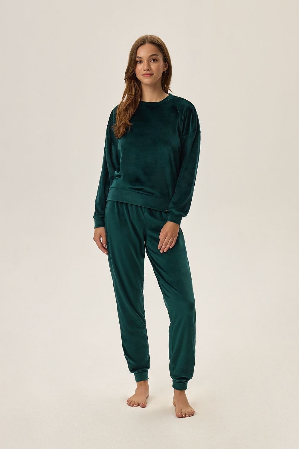 TEEK - Solid Soft Velvet Tracksuit  TEEK MH green S 