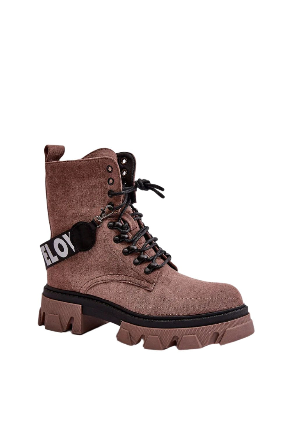 TEEK - Brown Back Strap Side Zip Laced Construction Boots SHOES TEEK MH 6  