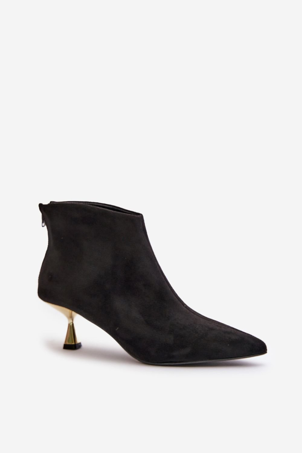 TEEK - Shined Heel Back Zip Ankle Boots SHOES TEEK MH   