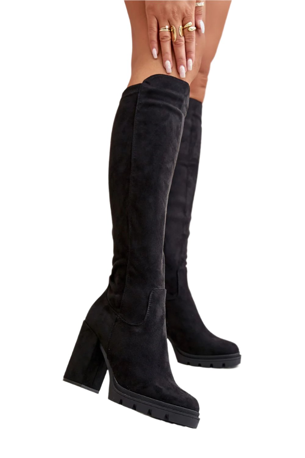 TEEK - Black Soft Touch Heeled Boots SHOES TEEK MH   