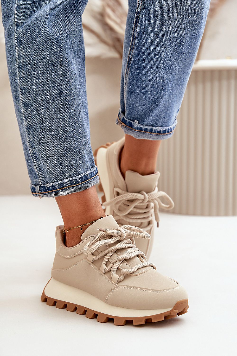 TEEK - Light Brown Big Loop Rope Sneakers SHOES TEEK MH   