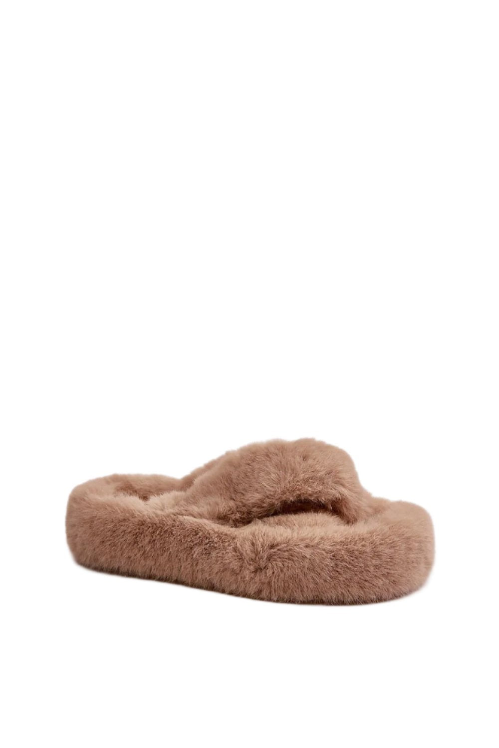 TEEK - Fluffed Up Crossed Comfort Slippers SHOES TEEK MH   