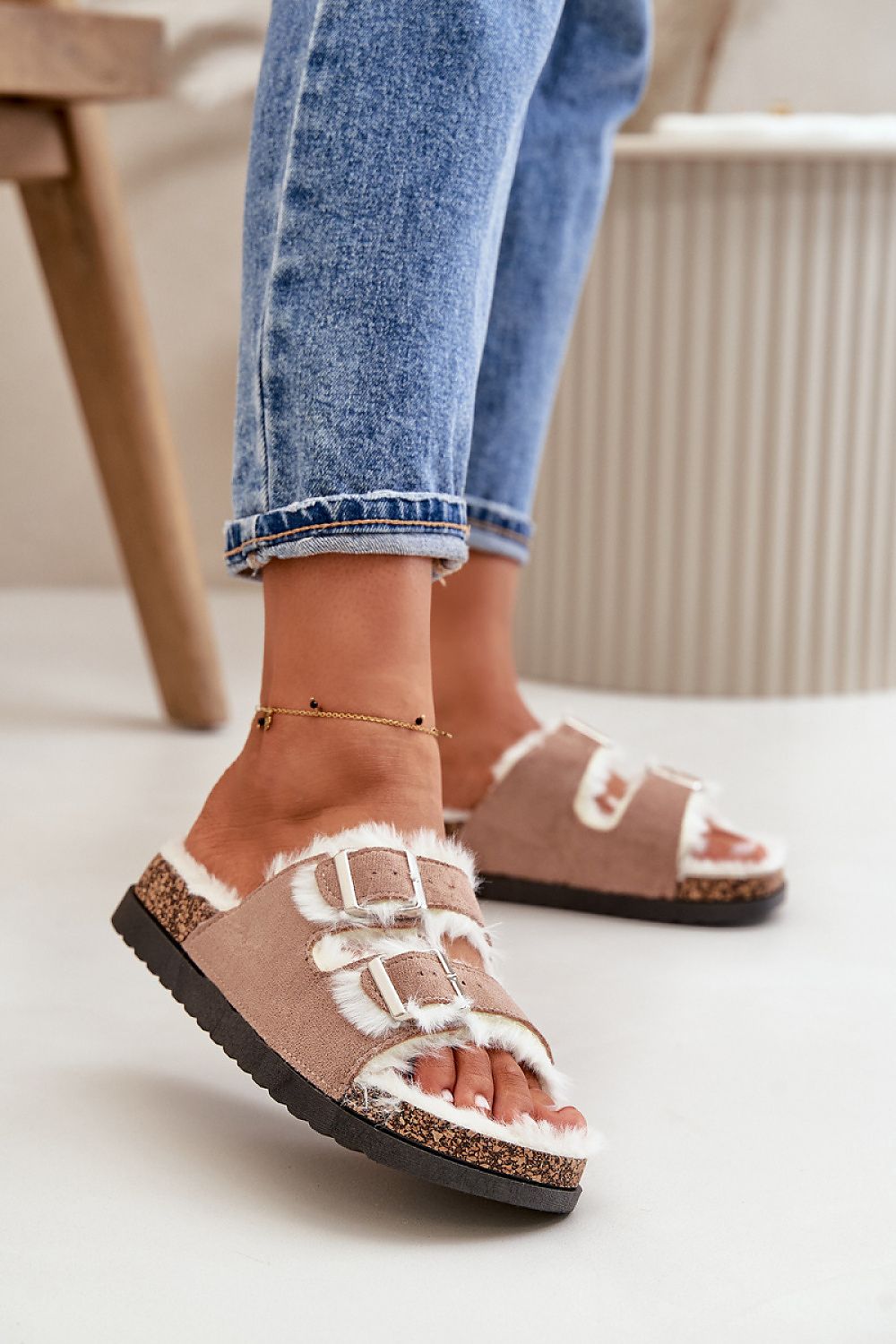 TEEK - Fluff Double Buckle Sandals SHOES TEEK MH beige 37 