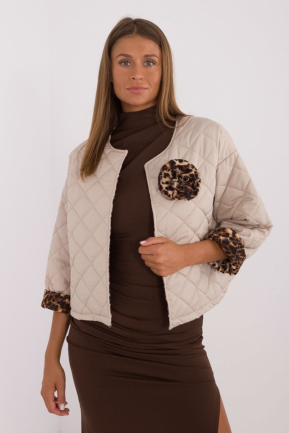 TEEK - Wild Coordination Quilted Bloom Jacket JACKET TEEK MH beige One Size 