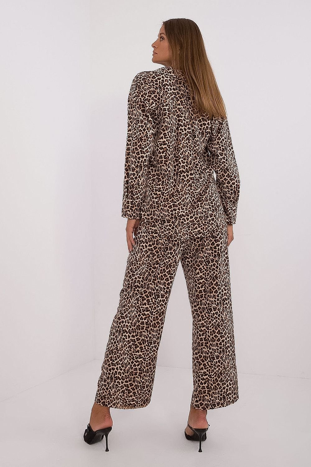 TEEK - Another Animal Patterned Button-Down Top Casual Pants Set SET TEEK MH   