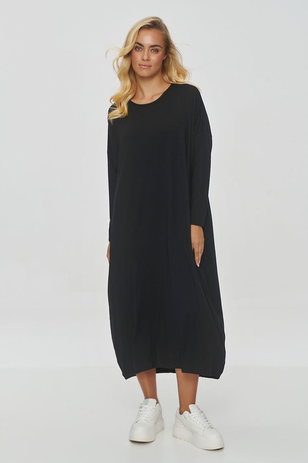 TEEK - Casual Gown Loose Dress DRESS TEEK MH black One Size 