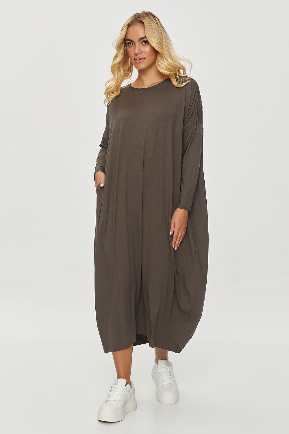 TEEK - Casual Gown Loose Dress DRESS TEEK MH brown One Size 