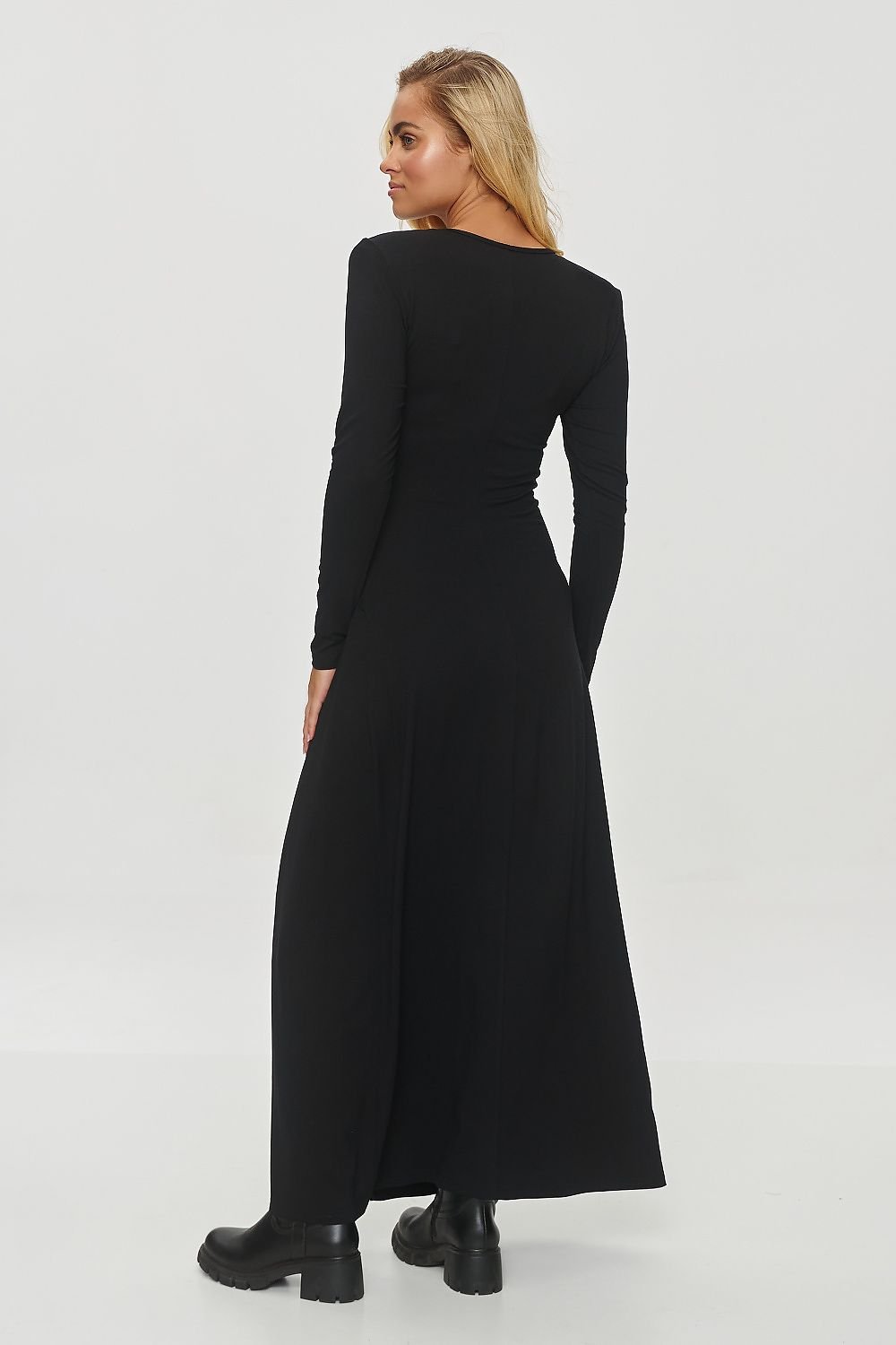 TEEK - Mock Tied Waist Long Sleeve Dress DRESS TEEK MH   