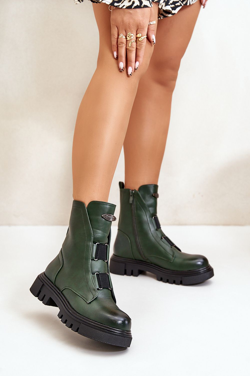 TEEK - Two Tensioned Ankle Boots SHOES TEEK MH green 6.5 