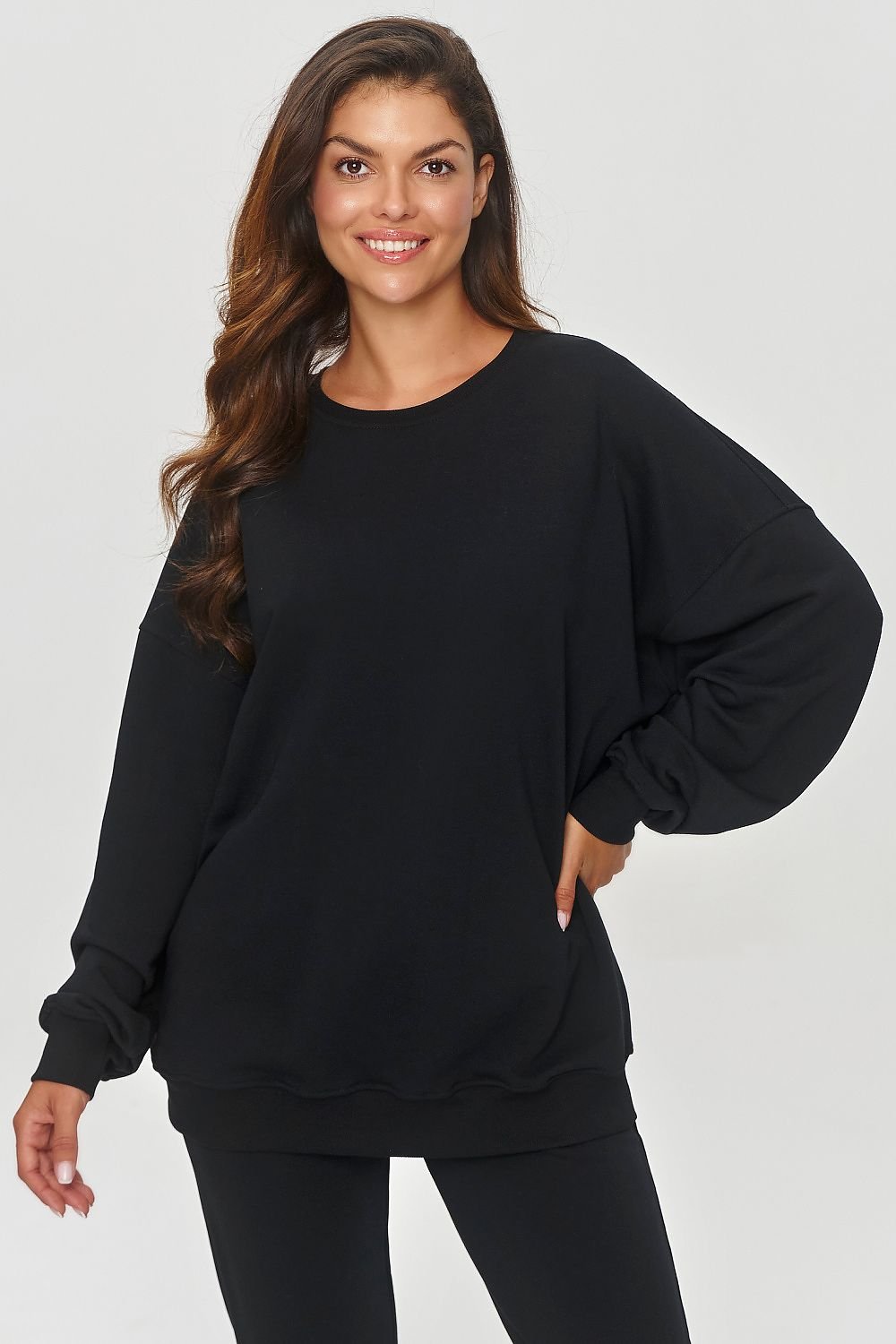 TEEK - Drop Sleeve Sweatshirt TOPS TEEK MH black One Size 