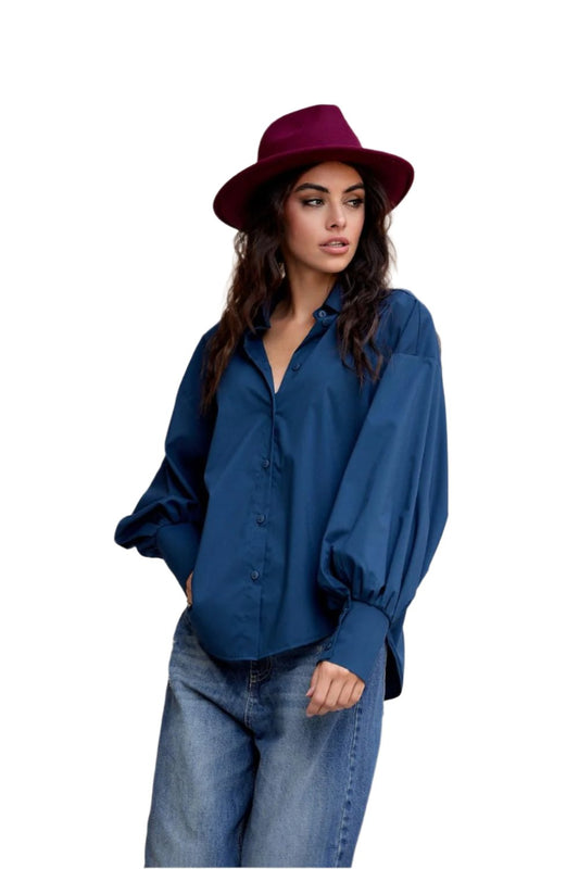 TEEK - Long Bag Sleeve Shirt TOPS TEEK MH navy blue XS 36 