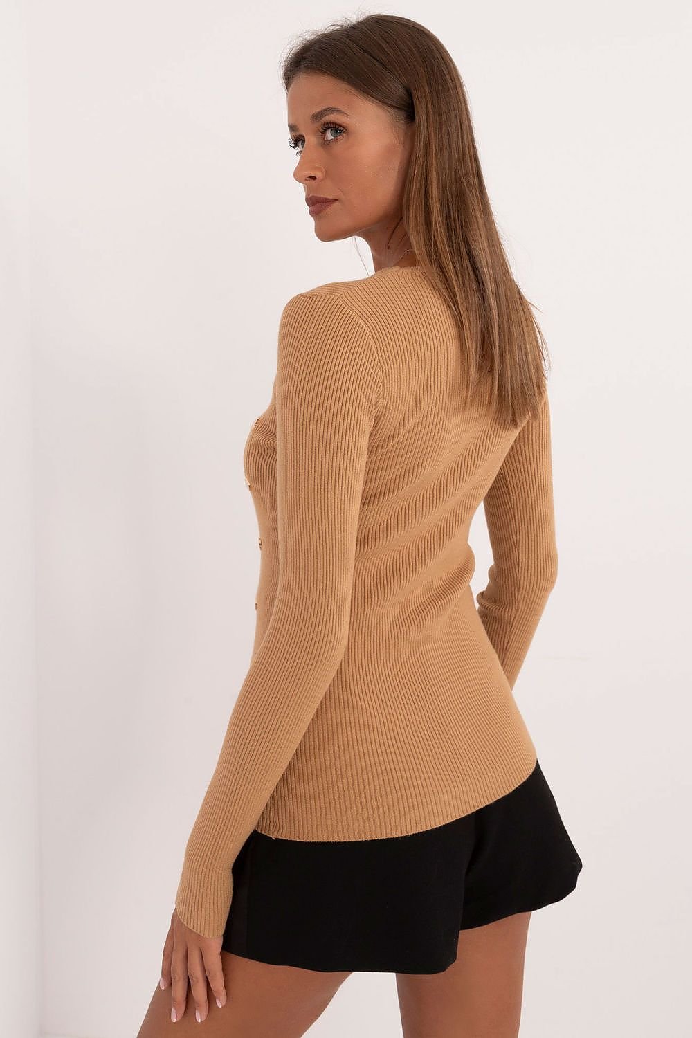 TEEK - Button Detail Side Long Sleeve Top TOPS TEEK MH   