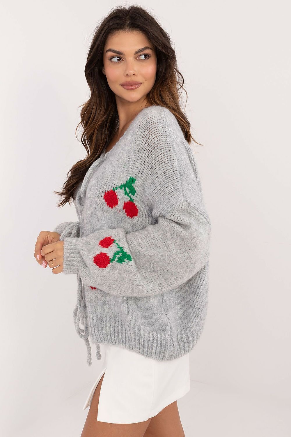 TEEK - Big Cherries 3 Tie Cardigan SWEATER TEEK MH   