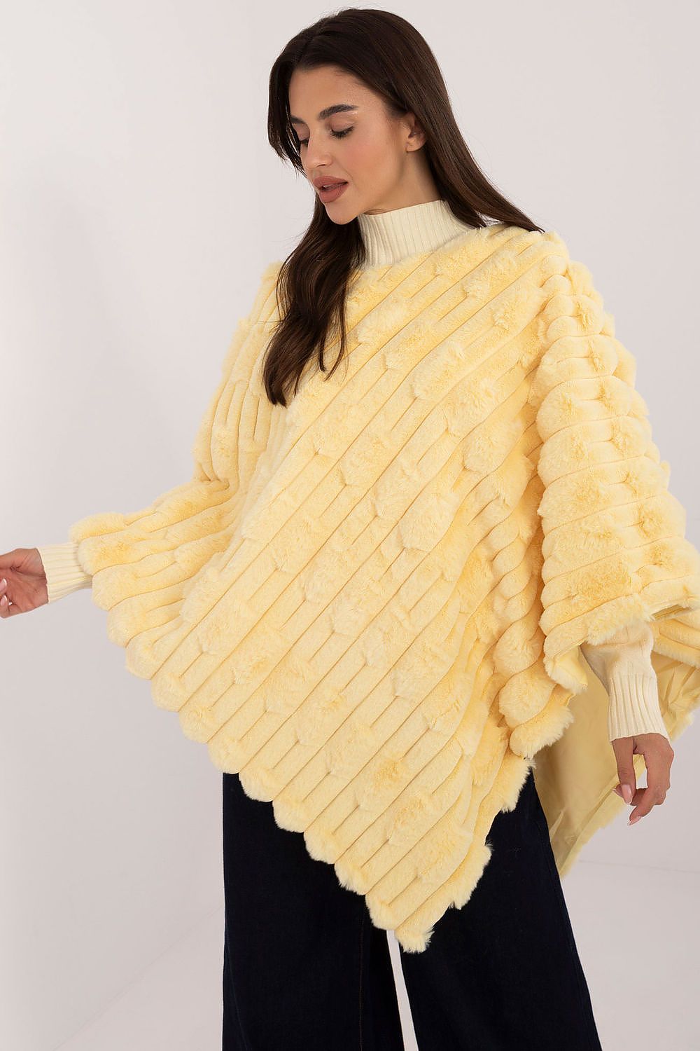 TEEK - Soft Plush Poncho SHAWL TEEK MH yellow one-size-fits-all 