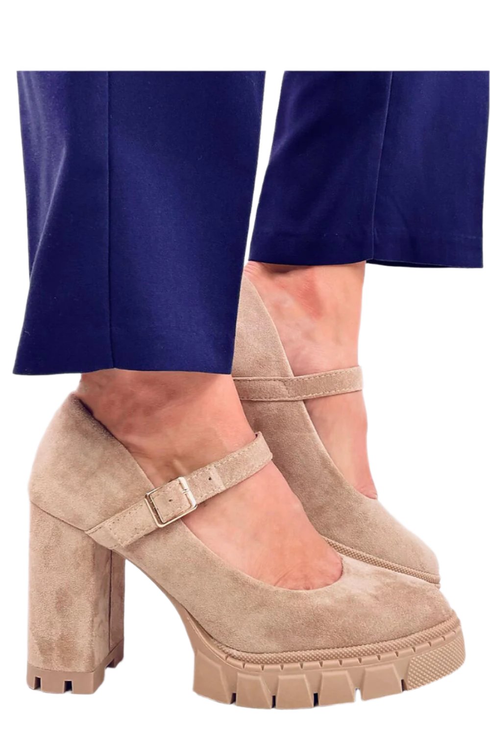 TEEK - Suede Touch Mary Platform Pumps SHOES TEEK MH   