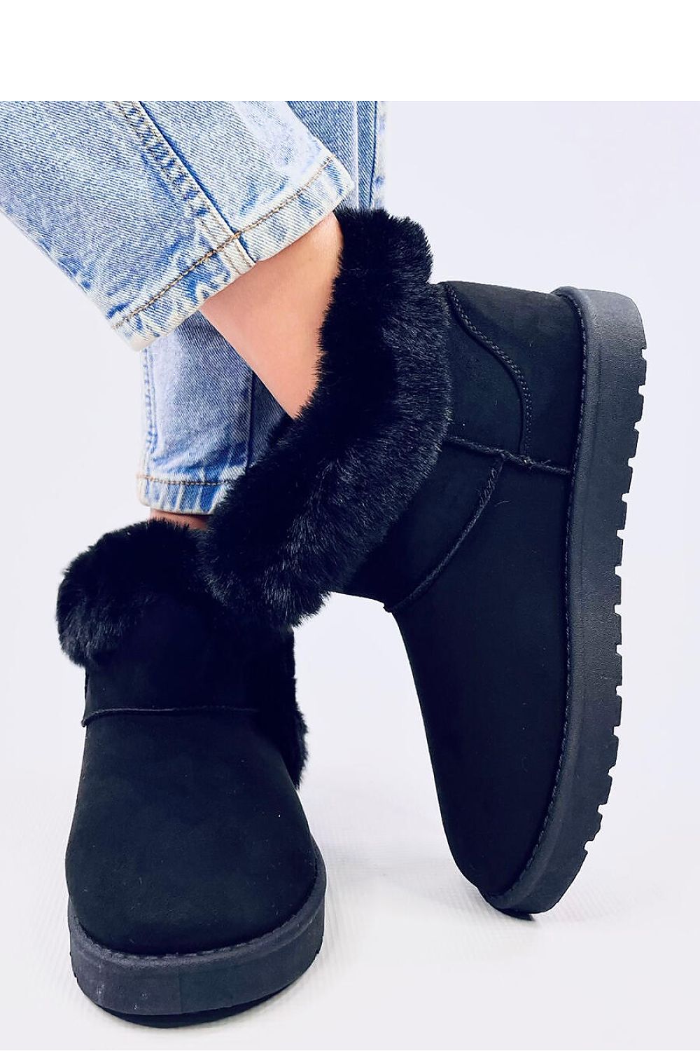 TEEK - Black Plush Seam Snow Lounge Boots SHOES TEEK MH   