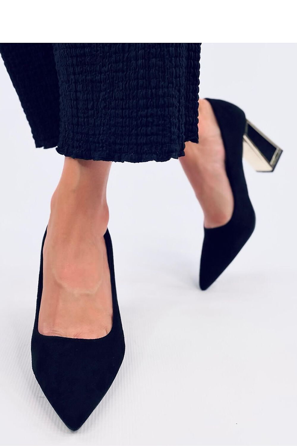 TEEK - Black Vegan Leather Block Heel Pumps SHOES TEEK FG   