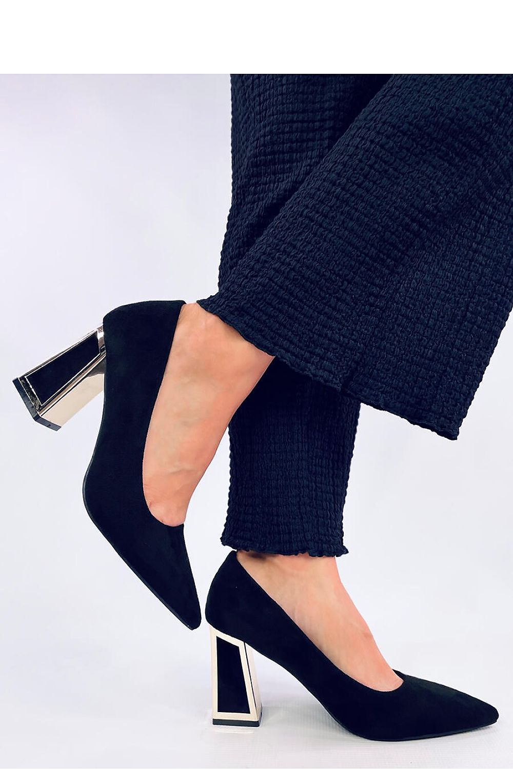 TEEK - Black Vegan Leather Block Heel Pumps SHOES TEEK FG   